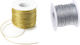 Schnürsenkel 1m x 50m Gold Silber 0501169 Silber
