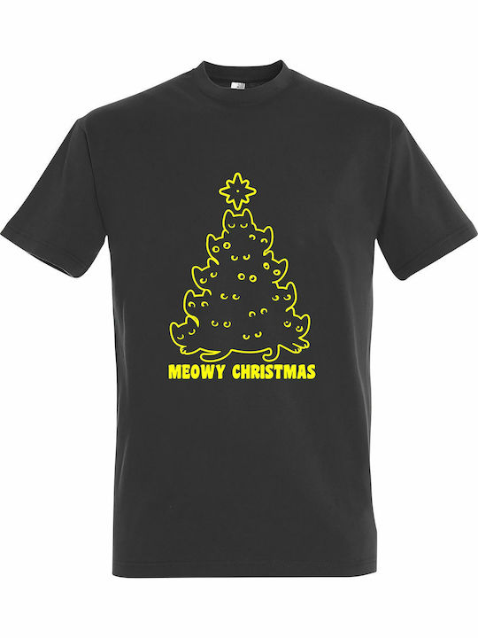 Unisex T-Shirt "Meowy Christmas Christmas Cats"...