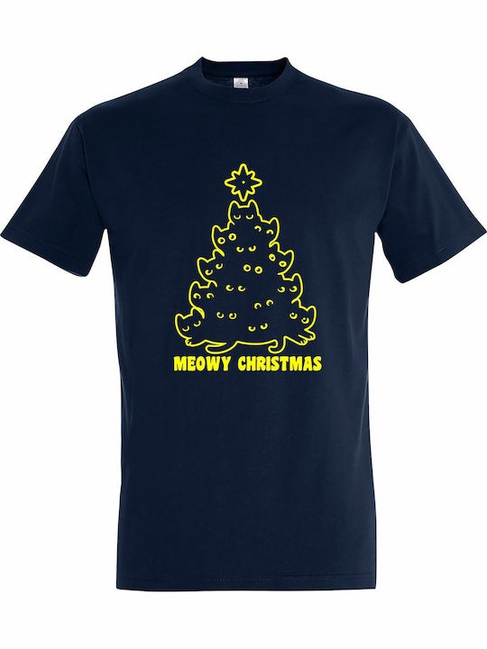 Unisex T-Shirt "Meowy Christmas Christmas Cats"...