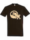 T-shirt Unisex " Λεξ Simpsons Bart Grafitti " Chocolate