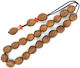 Kompologadiko Scented Worry Beads with 21 Beads Brown