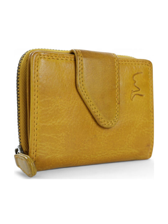 Trip Camel Small Leather Women's Wallet Classic Yellow