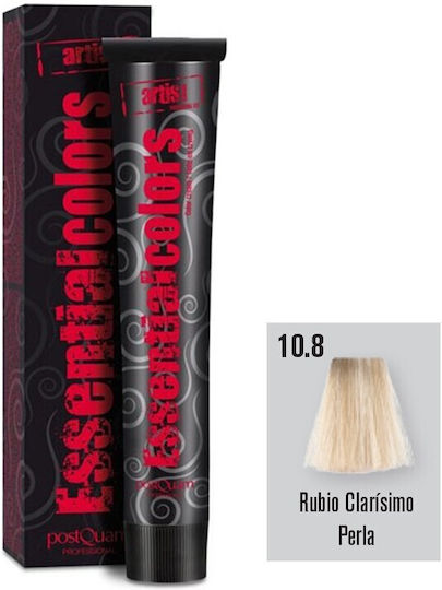 PostQuam Professional Vopsea De Păr Culoare 10.8 Pearl Blond Foarte Deschis 60ml