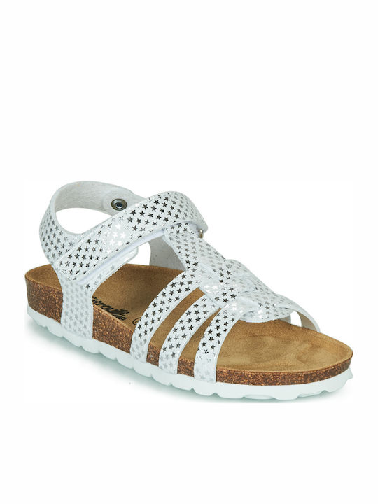 Citrouille et Compagnie Janisol Anatomisch Weiße Kindersandalen