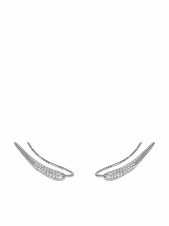 Ohrringe aus Silber mit Steinen