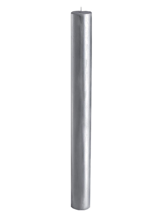 Wedding Tapered Candles Hollow Patina Silver 15x140cm 2 Pieces