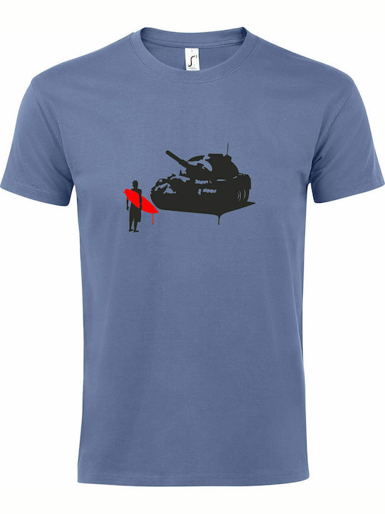 Unisex T-Shirt "Stop War Tanks Surfer Street Ar...