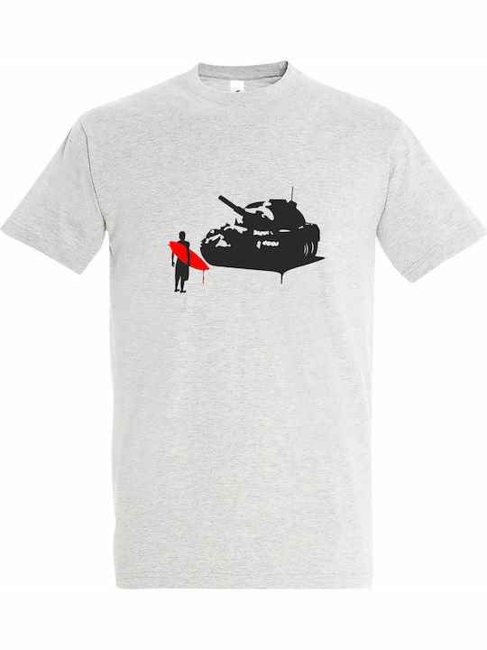 Unisex T-Shirt "Stop War Tanks Surfer Street Ar...
