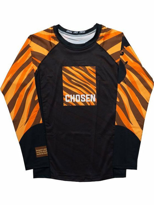 Chosen Ανδρική Μακρυμάνικη Μπλούζα CHRS121 για Jiu-Jitsu Μαύρη