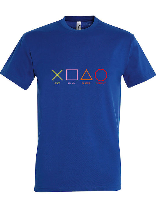 Unisex T-shirt Eat Sleep Play Repeat Playstatio...