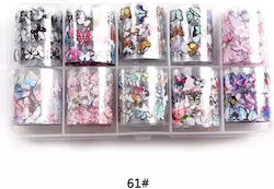 Ff Selections Foils Νυχιών Πεταλούδες Σετ 10 Τμχ – 2.5cm