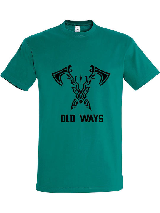 Unisex T-Shirt "Apex Legends Old Ways" Smaragdgrün