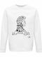 Sweatshirt Unisex Organic " Harry Potter Head Silhouette Love Always " White