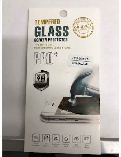 Display Glass 9h Pro+ Für Huawei P8 0.3mm/2.5d Retail
