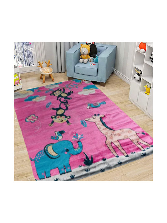 SpitiBazaar Με Ζωάκια Παιδικό Χαλί 133x190cm