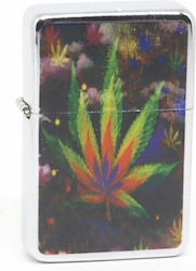 Feuerzeug Petra Metallisch 663-1034 Cannabis A Gentelo