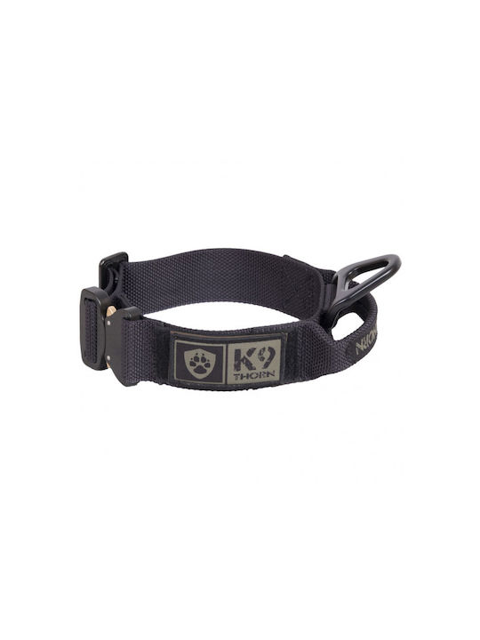 K9 Thorn Ошийник За Куче Bravo 45мм Дръжка Метална Катарама Cobra Черен Large 40-55см