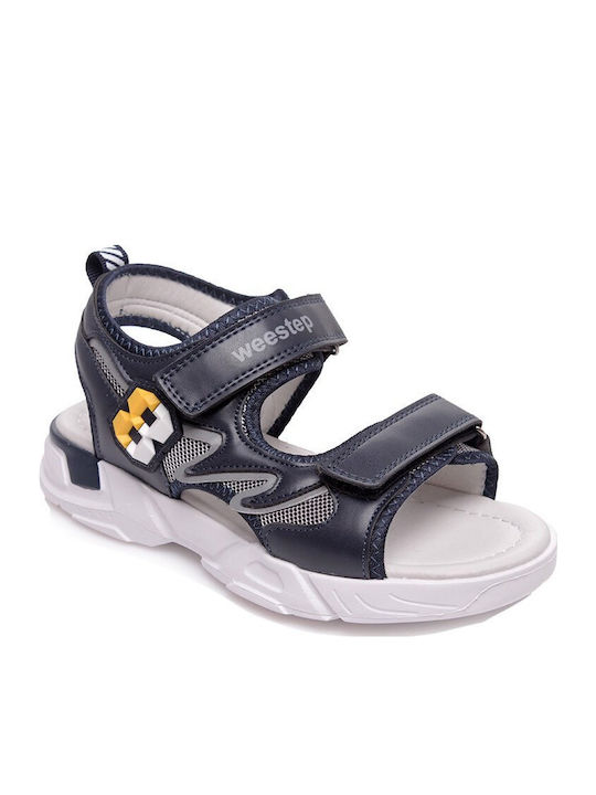 Weestep Πέδιλο Σκούρο Μπλε Διπλό Velcro