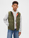 Kids' Casual Jacket Sleeveless Army Jacket Green
