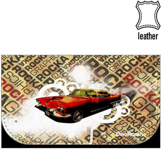 Dino Rossi Χειροποίητη Δερμάτινη Καπνοθήκη Σχέδιο Vintage Red Car By Anna’s Made In Greece