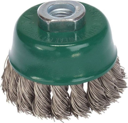 Lessmann Wire Brush Wheel Bell Braided Inox Ø80x14mm 484.217