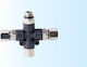 Rubber 3-Way Splitter 2 Stoppers