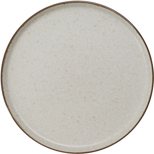 Fruit Plate 21cm Stoneware Reactive Glaze Natural 75580 Schou Made In Denmark
