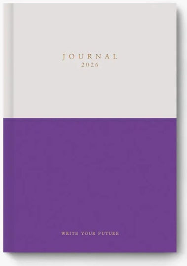 Ημερολογιο Adbook Ημερησιο 2026 14χ21cm Journal Hm-2434 66 Μωβ