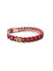 Unicord Handmade Dog Collar Flower Power Burgundy Red 23-29cm XSmall