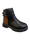 Ghete Copii din Piele Black / Animal Print