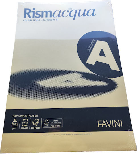Favini 200 Листа Rismacqua 140g/m2 Кафяви 02 29,7x42 A3