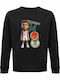 Παιδικό Φούτερ Black Giannis Antetokounmpo Cartoon Basketball Player, Milwaukee Bucks, NBA