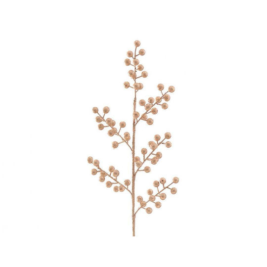 Golden Branch with Gold Berries H68cm
