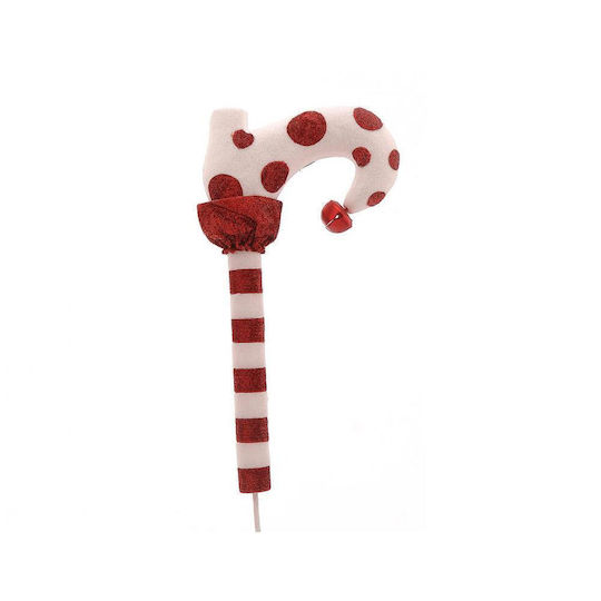 Elf Foot Branch Red White H61cm