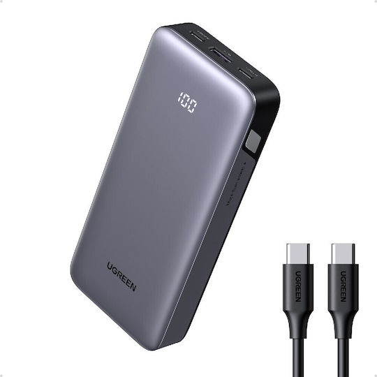 Ugreen PB532 Power Bank 20000mAh 30W με Θύρα USB-A και 2 Θύρες USB-C Power Delivery Γκρι