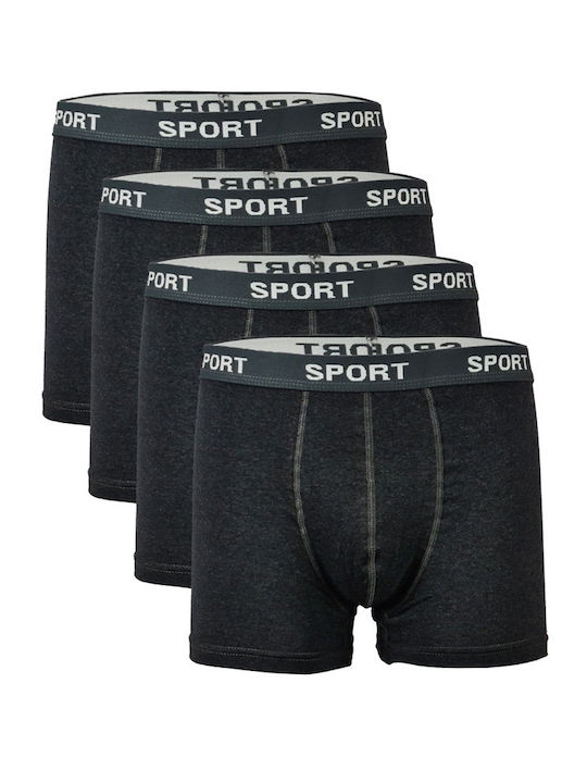 Onurel Herren Boxershorts Anthracite 4Packung