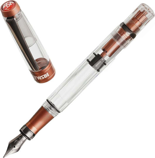 Twsbi Diamond 580alr Affogato With Onyx Fountain Pen Fine Line Width