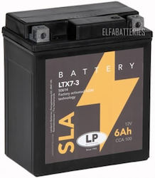 LP Batteries GEL Motorcycle Battery YTX7L-BS with Capacity 6Ah