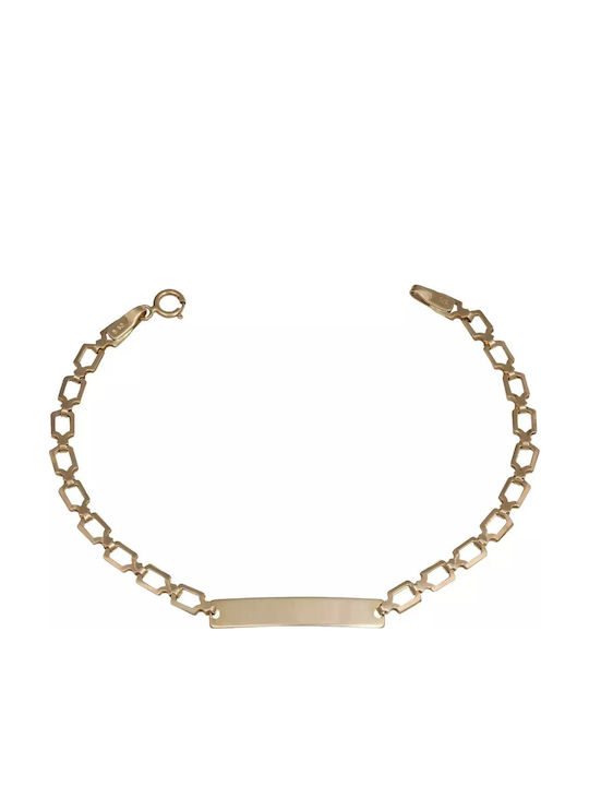 Kinderarmband ID aus Gold 9K