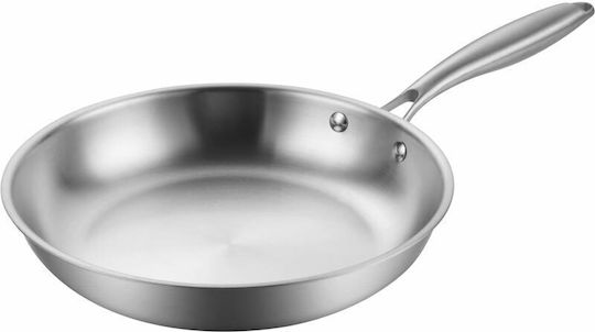 Edenberg Inox Series Edelstahlpfanne mit Antihaftbeschichtung 20cm