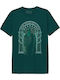 Cotton Division Lord Rings Speak Friend Enter T-shirt Green Melotrmts033