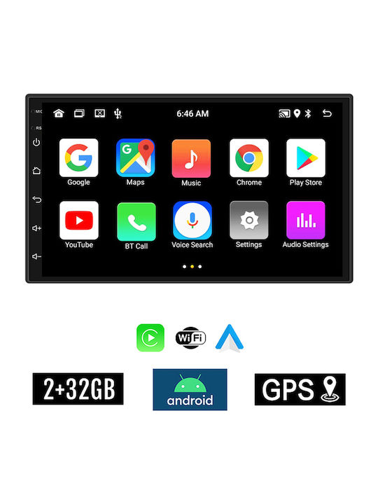 Kirosiwa Car Audio System for Suzuki Jimny 2005-2019 (Bluetooth/USB/AUX/WiFi/GPS/Apple-Carplay/Android-Auto) with Touch Screen 7"