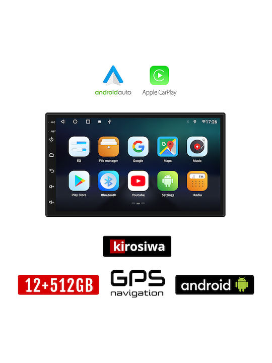 Kirosiwa Ηχοσύστημα Αυτοκινήτου για Suzuki Jimny 2005-2019 (Bluetooth/USB/AUX/WiFi/GPS/Apple-Carplay/Android-Auto) με Οθόνη Αφής 7"
