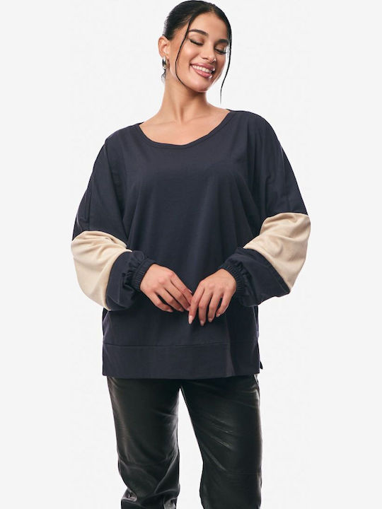 Women's Blouse Cotton Blue