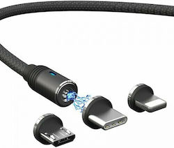 Moxom Cablu USB La Lightning / Type-C / Micro USB 1m 6438 Moxom Cablu USB La Lightning / Type-C / Micro USB 1m 6438