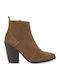 Wildleder Stiefeletten Damen Braun