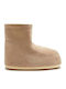 Suede Women's Ankle Boots Beige