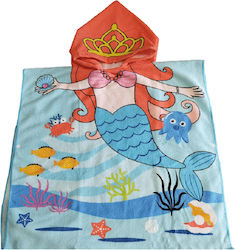 Ocean Addicts Kinder Strandponcho Kapuzenhandtuch Für Mädchen 70100-5-1 Orange