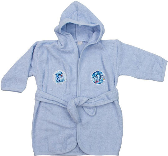 Iggy Kids Hooded Bathrobe Sky Blue