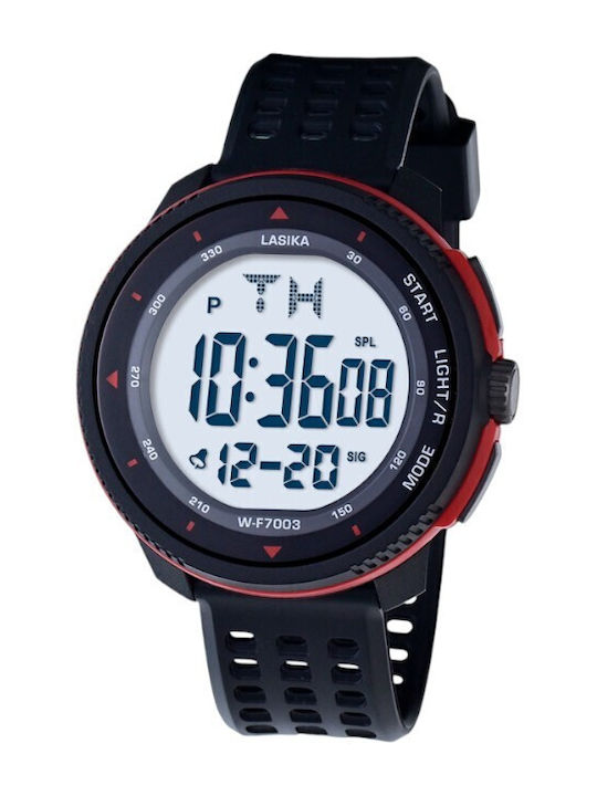 Digital Men's Watch 56mm Battery With Rubber St...